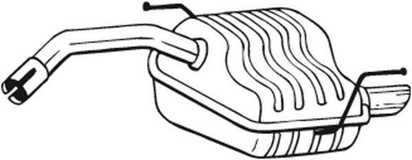 100171 Bosal Silenciador trasero