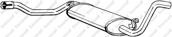 Silenciador trasero para Audi 80 B2 81, 85