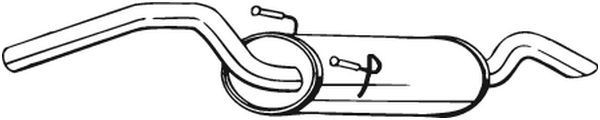 148265 Bosal Silenciador trasero
