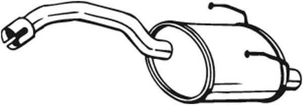 148355 Bosal Silenciador trasero