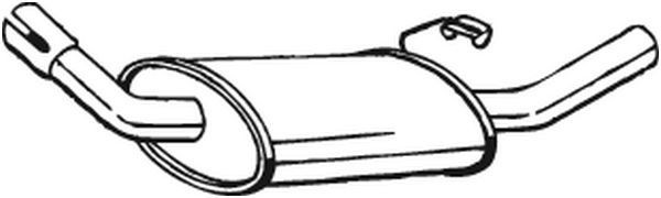 154801 Bosal Silenciador trasero