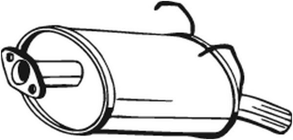 163197 Bosal Silenciador trasero