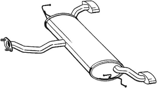 165003 Bosal Silenciador trasero