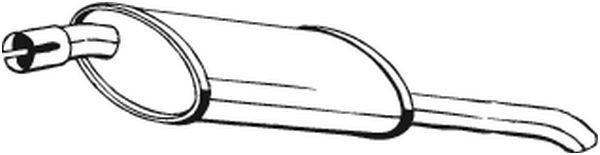 185009 Bosal Silenciador trasero