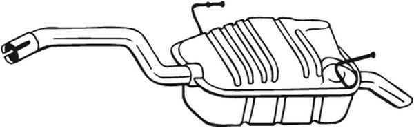 Silenciador trasero para Peugeot 807  E