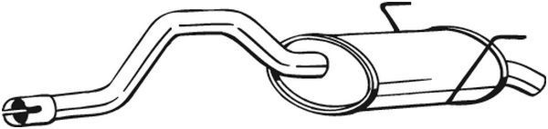 200157 Bosal Silenciador trasero