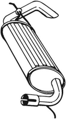 211395 Bosal Silenciador trasero