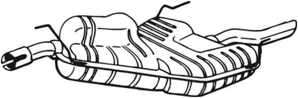 215001 Bosal Silenciador trasero