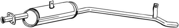 279017 Bosal Silenciador trasero