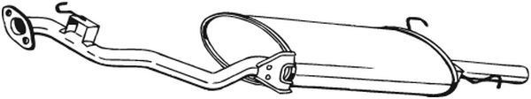 279027 Bosal Silenciador trasero