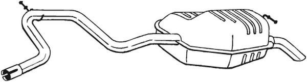Silenciador trasero para Ford Mondeo II BAP