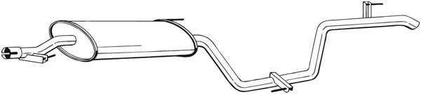 292021 Bosal Silenciador trasero