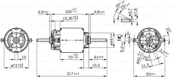 Comprar 0130101616 Bosch Motor de calefacción