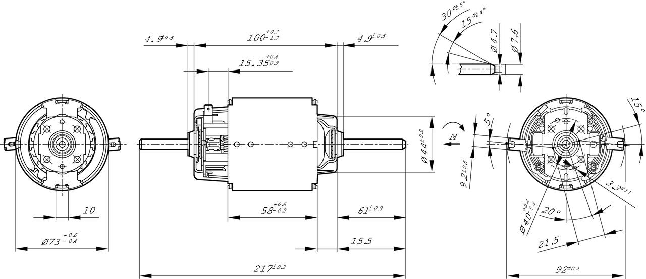 Ventilador habitáculo 0130101616 Bosch