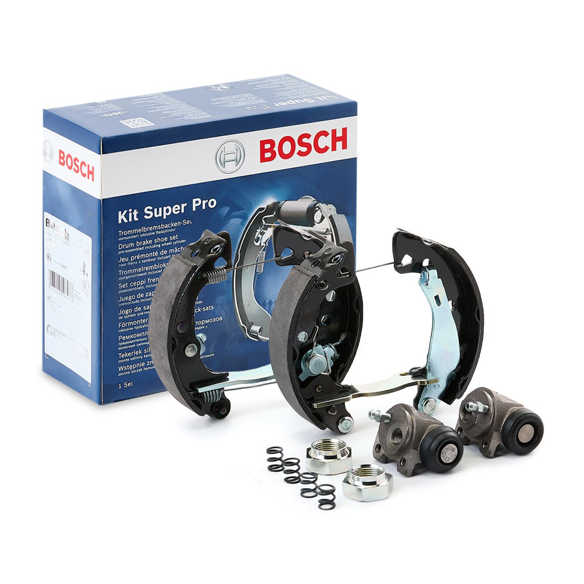 Kit de frenos de tambor, con cilindros, completo 0204114027 Bosch