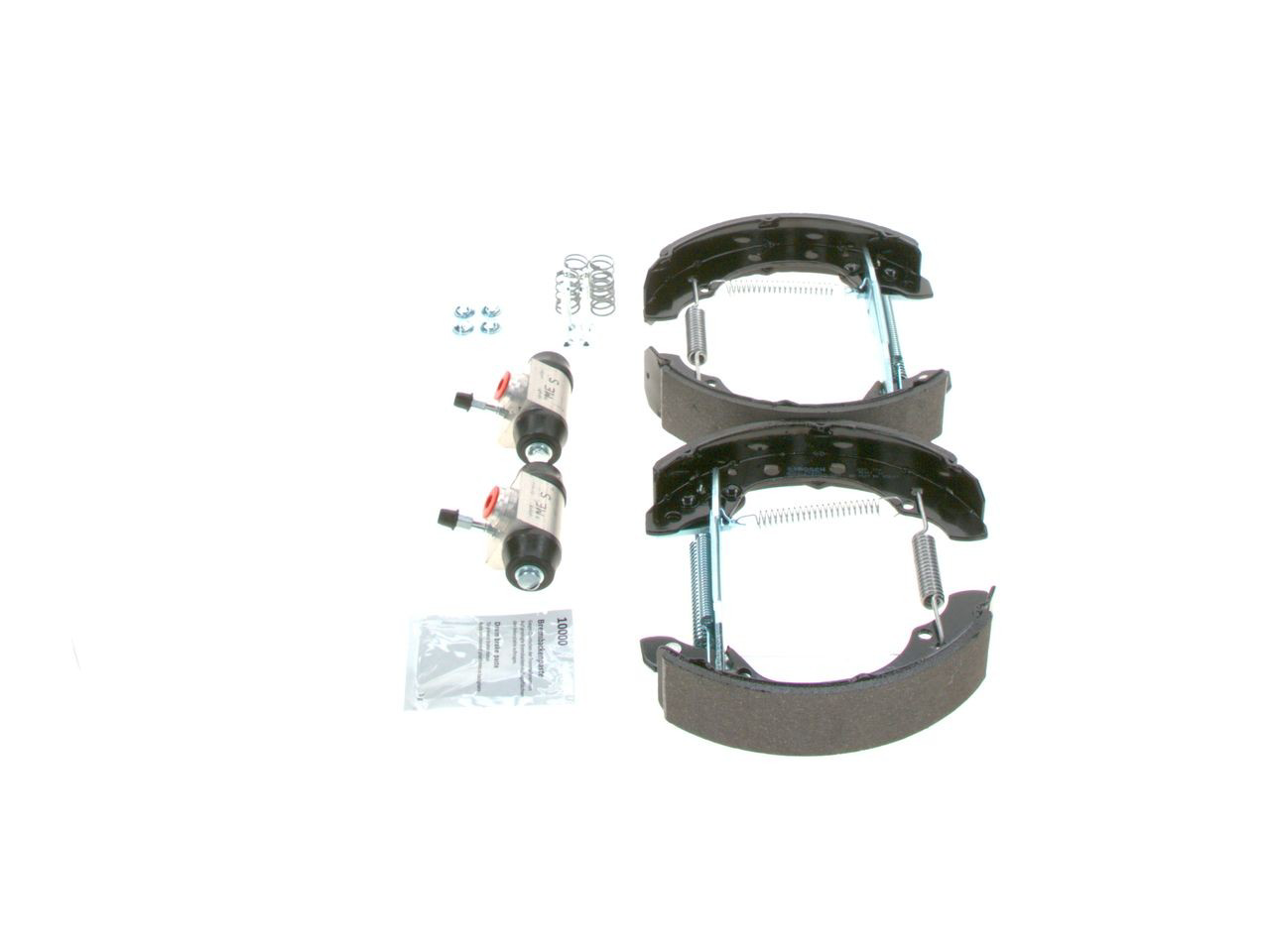 Juego de zapatas de frenos de tambor, con cilindros, completo Bosch 0204114579