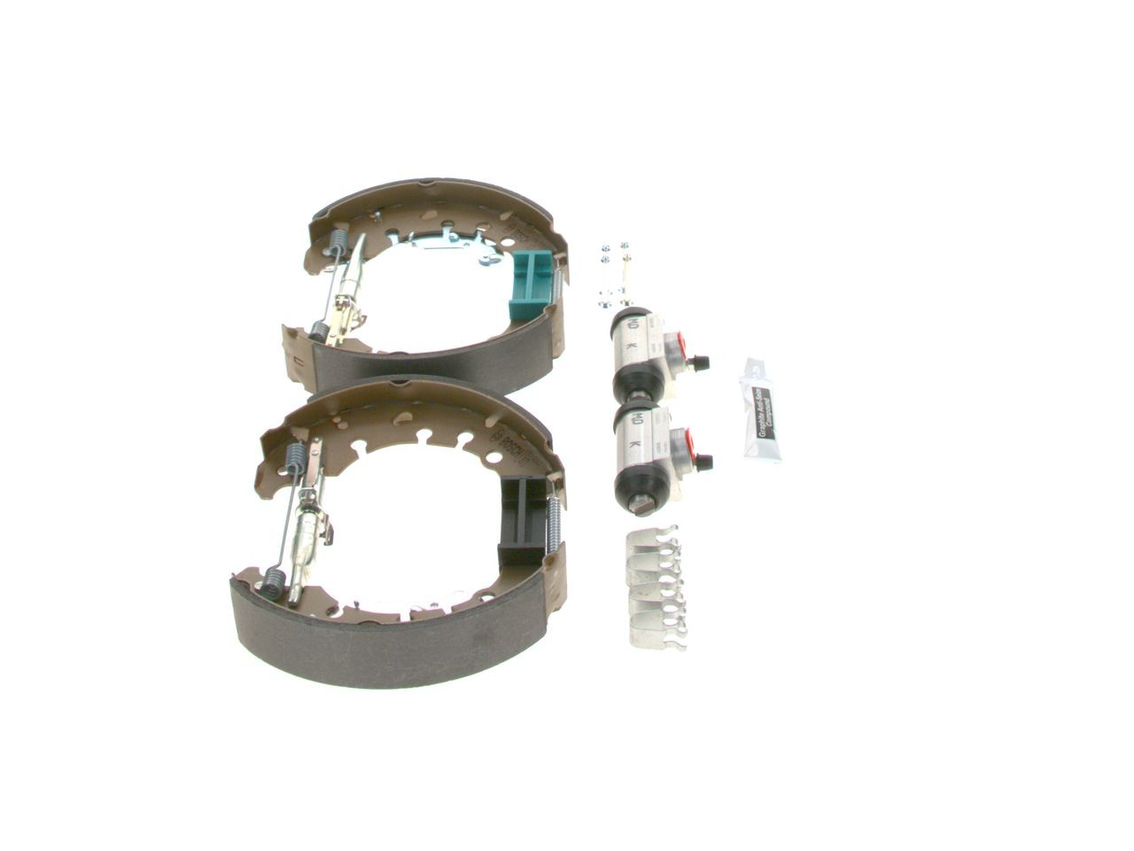 Juego de zapatas de frenos de tambor, con cilindros, completo Bosch 0204114668