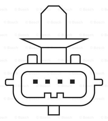 Sensor de oxígeno previo al catalizador 0258006990 Bosch