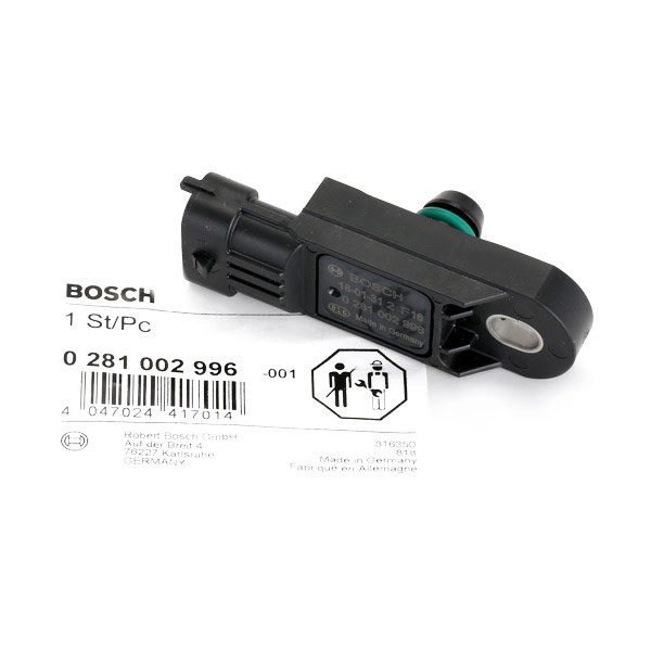 0281002996 Bosch Sensor de presión de sobrealimentación