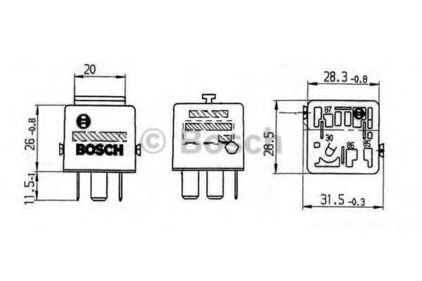 0332019456 Bosch Intermitente de espejo