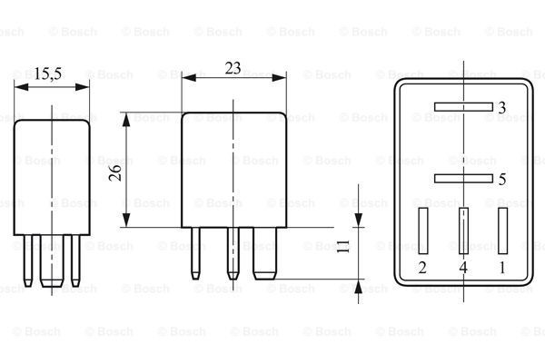 Relé eléctrico multifuncional Bosch 0332201107 precio, desde 3,61 EUR