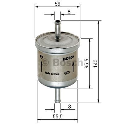0450905002 Bosch Filtro de gasolina