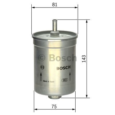 Filtro de combustible 0450905007 Bosch