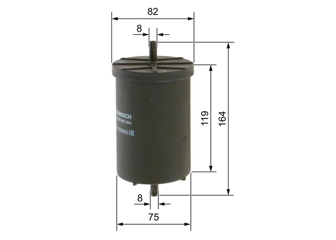 Filtro de combustible 0450905264 Bosch