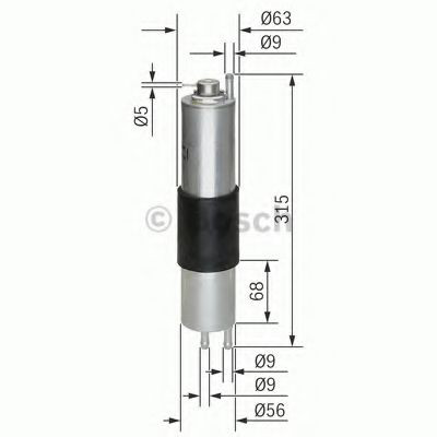 Filtro de combustible 0450905952 Bosch