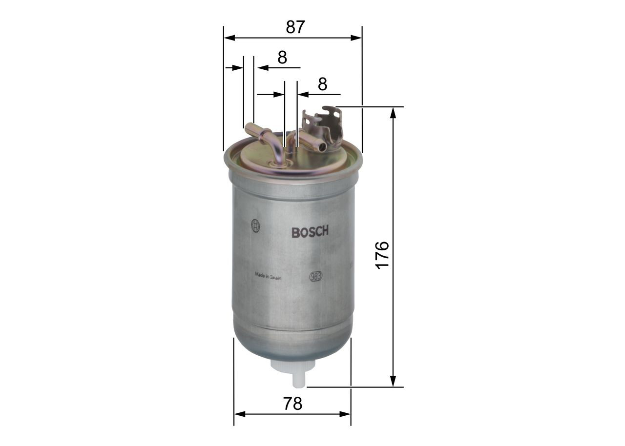 Filtro combustible Bosch 0450906267 precio, desde 12,98 EUR