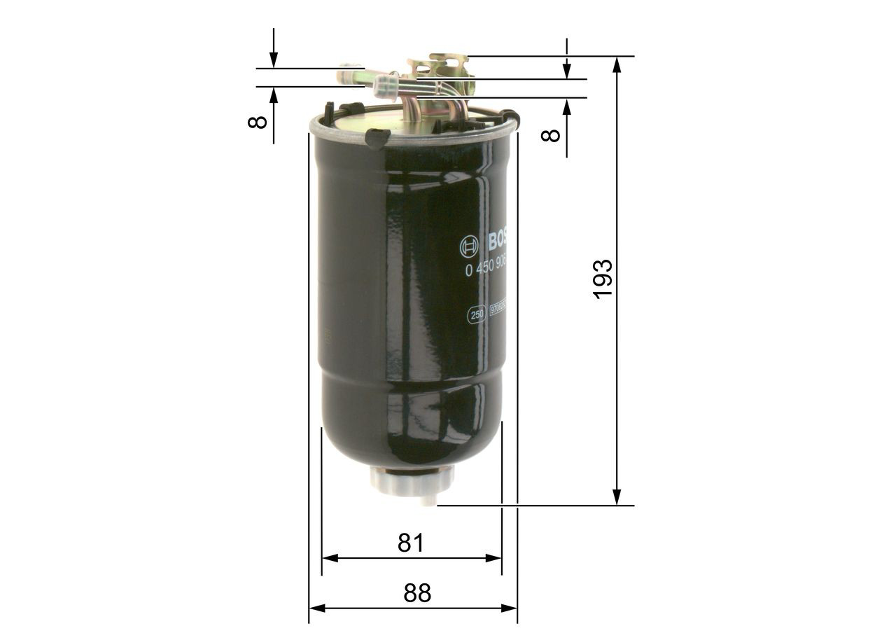 Filtro de combustible 0450906322 Bosch