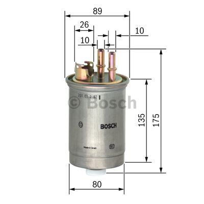 Filtro de combustible 0450906357 Bosch