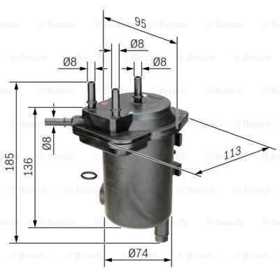 Filtro de combustible 0450907011 Bosch