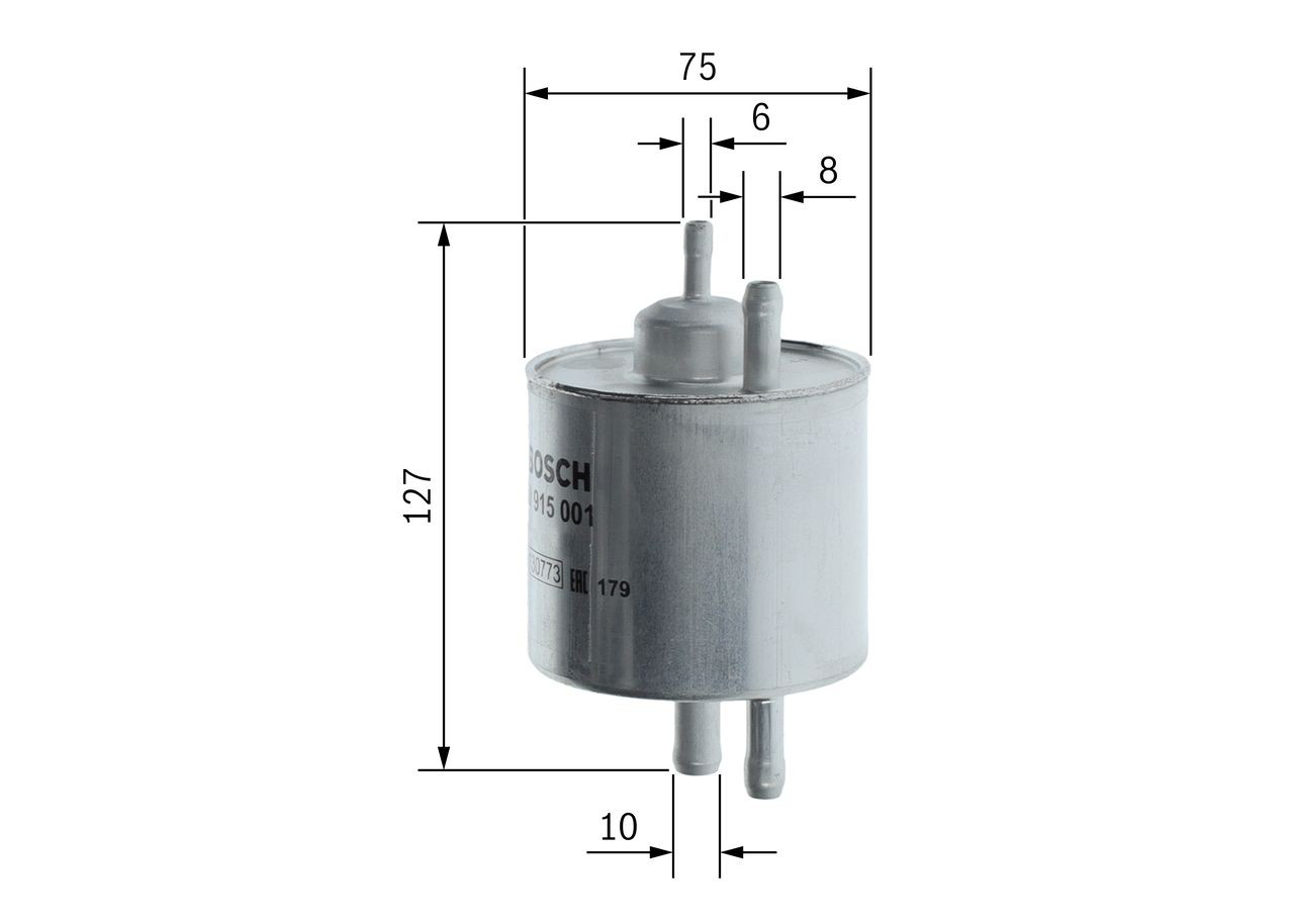 Filtro de combustible 0450915001 Bosch