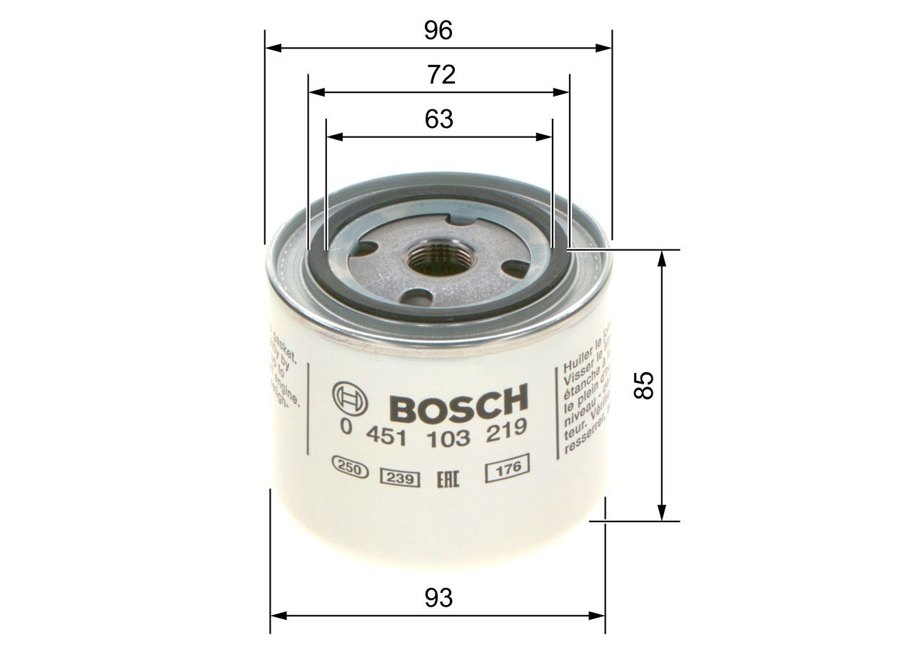 Comprar 0451103219 Bosch Filtros de aceite
