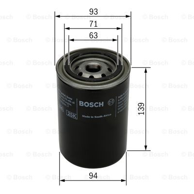 Filtro de aceite 0451103238 Bosch