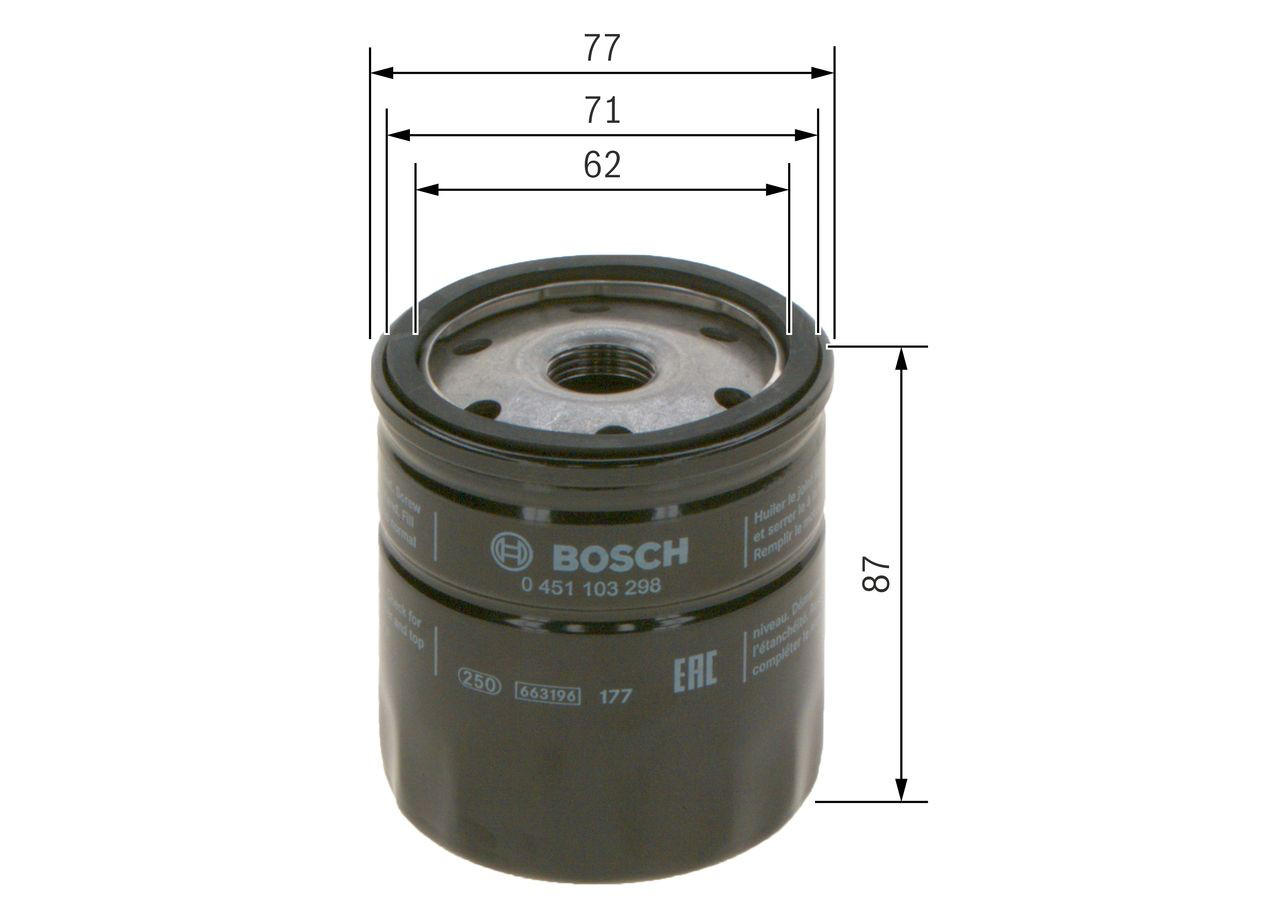 Comprar 0451103298 Bosch Filtros de aceite