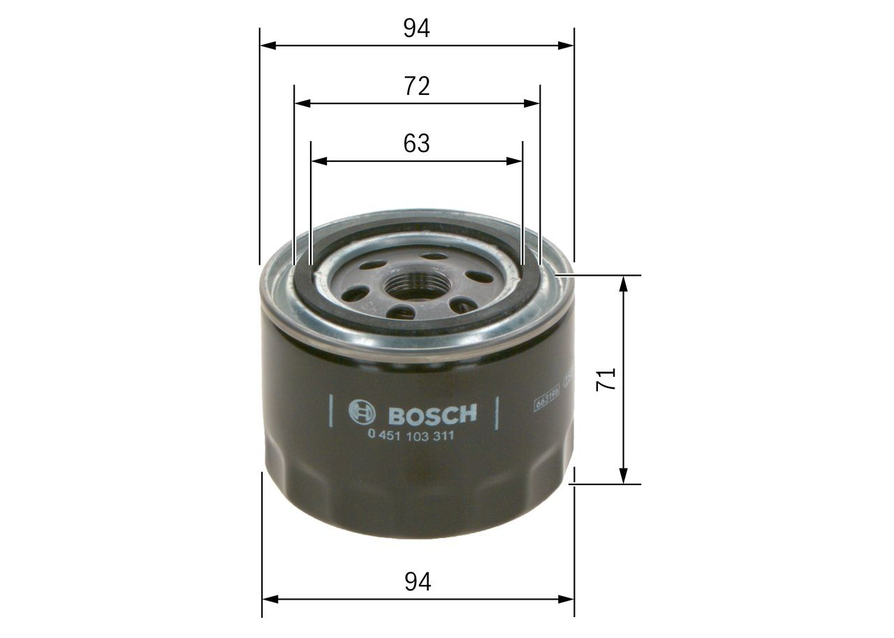 Comprar 0451103311 Bosch Filtros de aceite