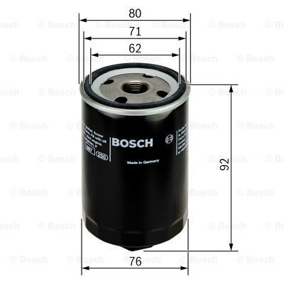 Filtro de aceite 0451103318 Bosch