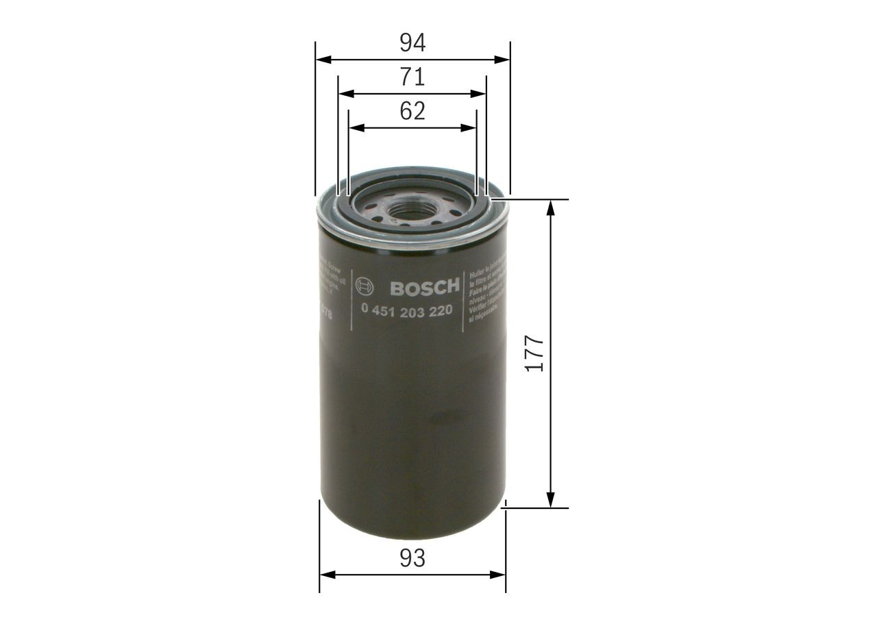Comprar 0451203220 Bosch Filtros de aceite