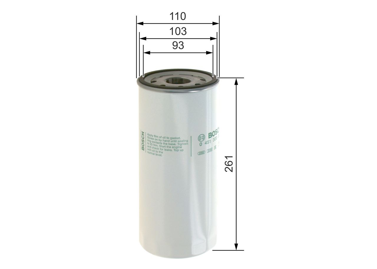 0451300003 Bosch Filtro aceite