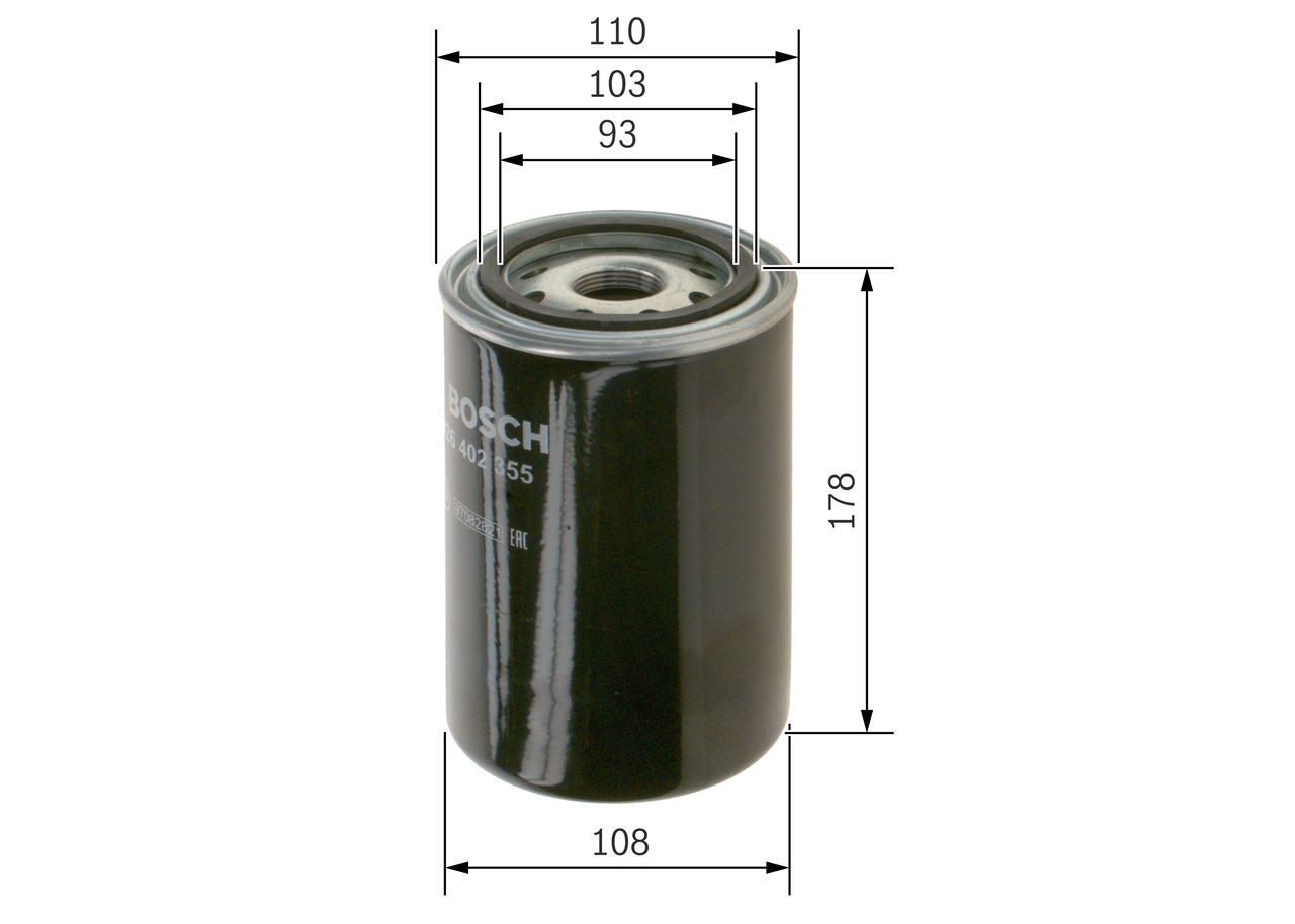 0451301207 Bosch Filtro aceite