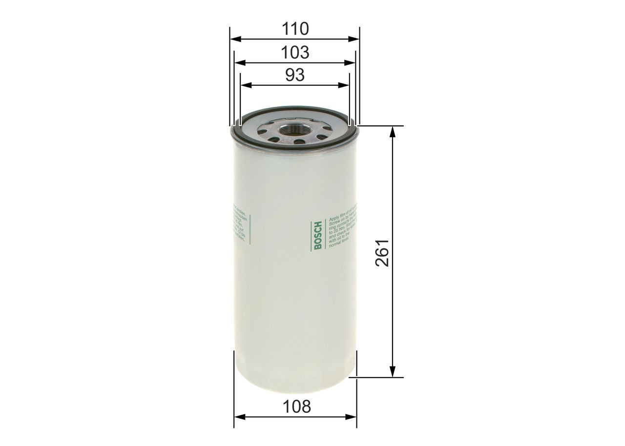 Filtro de aceite 0451403077 Bosch