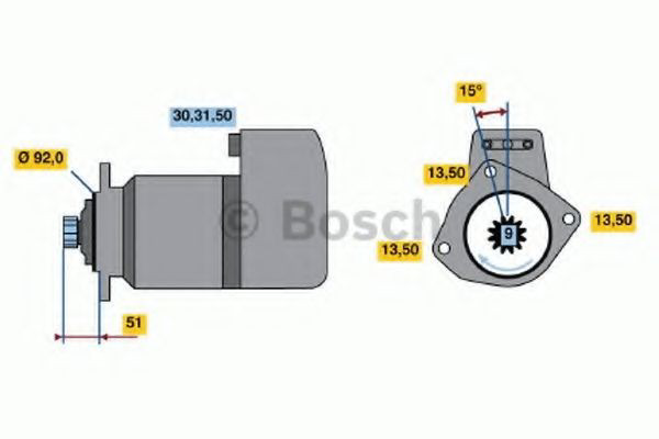 0986011570 Bosch Arranque motores