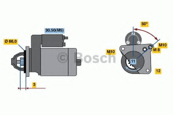 0986020131 Bosch Arranque motores