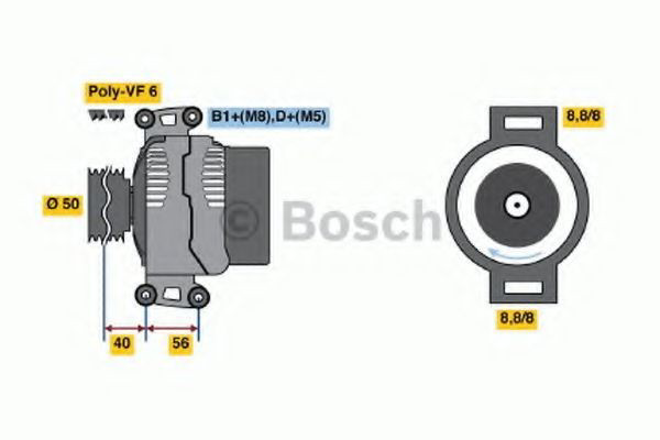 Alternador del motor Bosch 0986043910 precio, desde 393,87 EUR