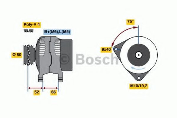 0986045201 Bosch Alternador de coche