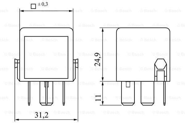 Relé eléctrico multifuncional Bosch 0986332041 precio, desde 5,60 EUR