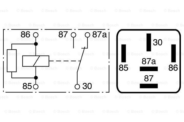 Relé eléctrico multifuncional 0986332041 Bosch