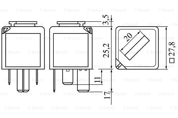 Relé de precalentamiento Ford Fiesta COURIER